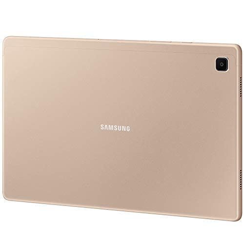 Samsung Galaxy Tab A7 10.4" (2020, WiFi + Cellular) 32GB 4G LTE Tablet & Phone (Makes Calls) GSM Unlocked, International Model w/US Charging Cube - SM-T505 (WiFi + Cellular, Gold)