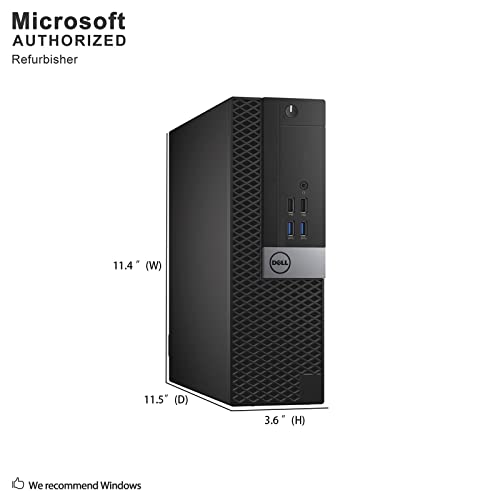 Dell Optiplex 3040 Mid Size Tower Computer PC (Intel Quad Core i5-6500, 8GB Ram, 256GB SSD, WiFi, HDMI, DVD-RW) Win 10 Pro (Renewed)