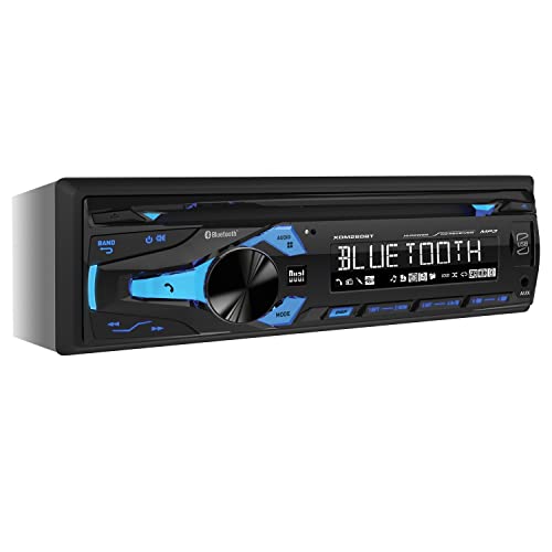 Dual Electronics XDM280BT Single-DIN in-Dash CD Receiver with Bluetooth, Blue, 2.07x2.37x5.18 inches