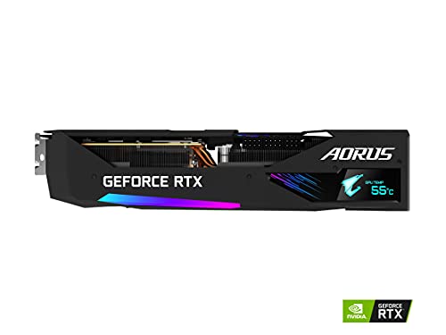 GIGABYTE AORUS GeForce RTX 3070 Ti Master 8G Graphics Card, MAX-Covered Cooling, 8GB 256-bit GDDR6X, GV-N307TAORUS M-8GD Video Card