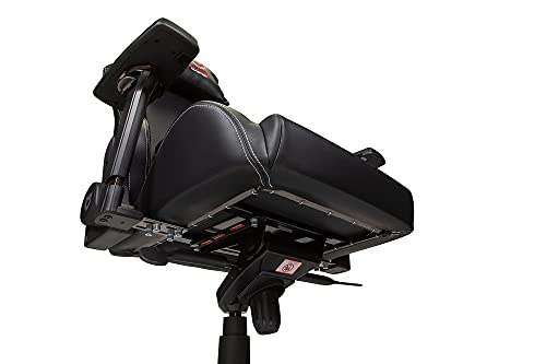 Luxe Ultra Gaming Chair and Desk Chair- Black Body with Black seat Side Panels and White Stitching