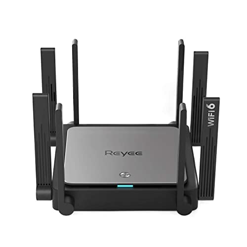 Reyee WiFi 6 Router AX3200 Wi-Fi Mesh Router, 8 Omnidirectional Antennas for Strong Signal & AX3200 Smart WiFi 6 Router R6, Cover 2500 Sq. Ft, Connect up to 110 Devices