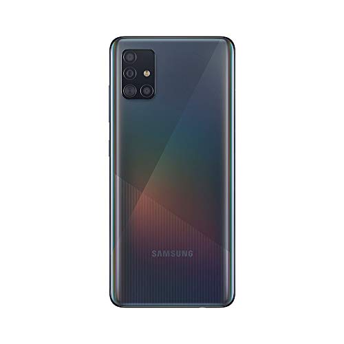 Samsung Galaxy A51 A515F 128GB DUOS GSM Unlocked Phone w/Quad Camera 48 MP + 12 MP + 5 MP + 5 MP (International Variant/US Compatible LTE) - Prism Crush Black