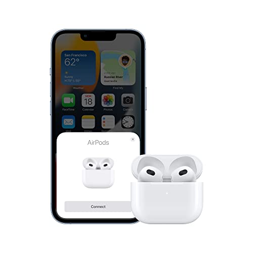 Apple AirPods (3rd Generation) Wireless Earbuds with MagSafe Charging Case. Spatial Audio, Sweat and Water Resistant, Up to 30 Hours of Battery Life. Bluetooth Headphones for iPhone - AOP3 EVERY THING TECH 