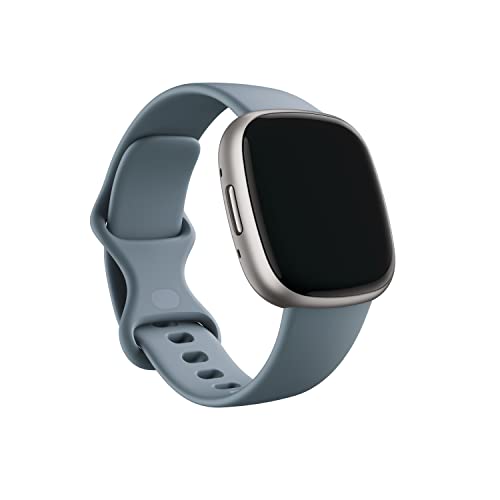 Infinity Band for Fitbit 24mm Attach,Waterfall Blue,Small *Compatible with Sense 2, Sense, Versa 4 & Versa 3