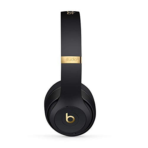 Beats Studio3 Wireless Noise Cancelling Over-Ear Headphones - Apple W1 Headphone Chip, Class 1 Bluetooth, 22 Hours of Listening Time, Built-in Microphone - Midnight Black (Latest Model) (Renewed)