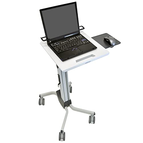 Ergotron – Neo-Flex Rolling Laptop Cart, Mobile Standing Desk Workstation – Laptop, Grey
