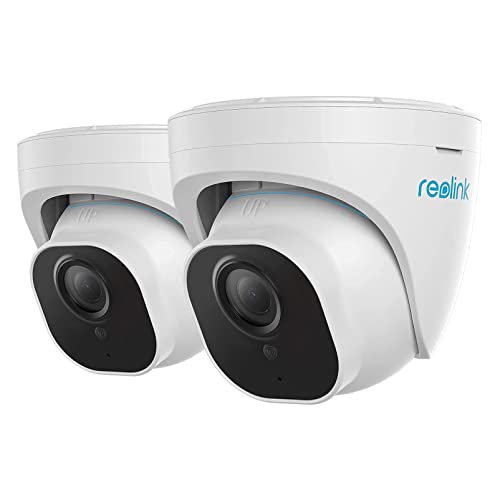 REOLINK 4K Outdoor Security Cameras RLC-810A(Pack of 2) Bundle with RLC-820A(Pack of 2), Smart Human/Vehicle Detection, Work with Smart Home, Timelapse, 256GB Micro SD Card (not Included) Storage