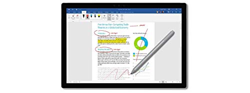 Microsoft New Official Surface Pen for Surface Pro 6 Surface Laptop 2 Surface Book 2 Surface Go Studio 2 Pro 5 Pro 4 Pro 3 4096 Pressure Tail Eraser Barrel Button Bluetooth 4.0 (Black)