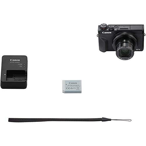 Canon PowerShot G7 X Mark III Digital Camera (Black) with Essential Accessory Bundle - Includes: SanDisk Ultra 64GB SDXC Memory Card, 1x Seller Supplied Replacement Battery, 50" Tripod & Much More