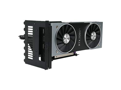 Cooler Master Universal Vertical Graphics Card Holder KIT VER.2 with 165mm/6.5in Riser Cable, for Full Tower / Standard ATX Chassis with at Least 7 Available PCI Slots