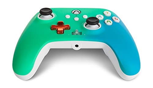 PowerA Enhanced Wired Controller for Xbox - Seafoam Fade, Gamepad, Wired Video Game Controller, Gaming Controller, Xbox Series X|S, Xbox One - Xbox Series X (Only at Amazon)