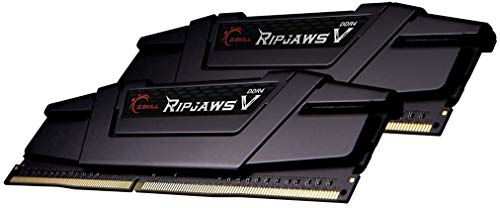 G.Skill RipJaws V Series 64GB (2 x 32GB) 288-Pin SDRAM DDR4 3600 (PC4-28800) CL18-22-22-42 1.35V Dual Channel Desktop Memory Model F4-3600C18D-64GVK