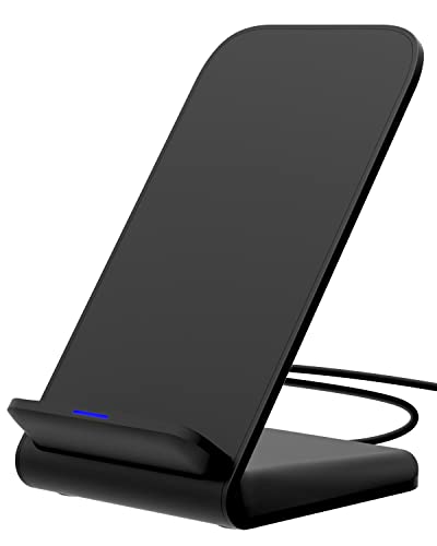 Fast Wireless Charger, Trummul Upgraded 10W Wireless Charging Stand Compatible with iPhone 13 12 11 Pro XR XS 8 Plus Galaxy S22 S21 S10 Note 20 10 Google LG and Other Qi-Enable Phones