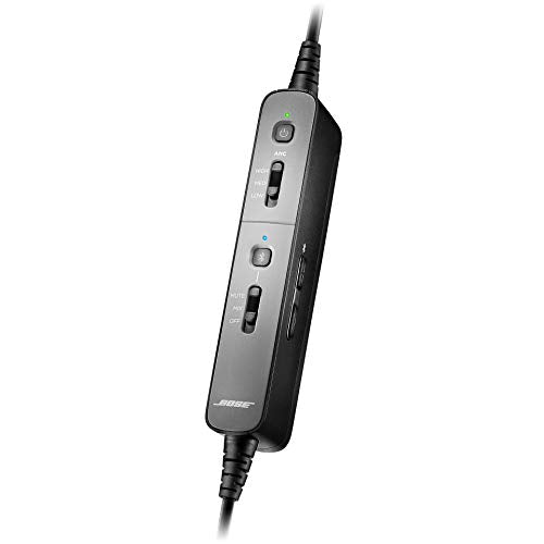 Bose Proflight Series 2 Aviation Headset, Non-Bluetooth, Dual Plug Cable, Black
