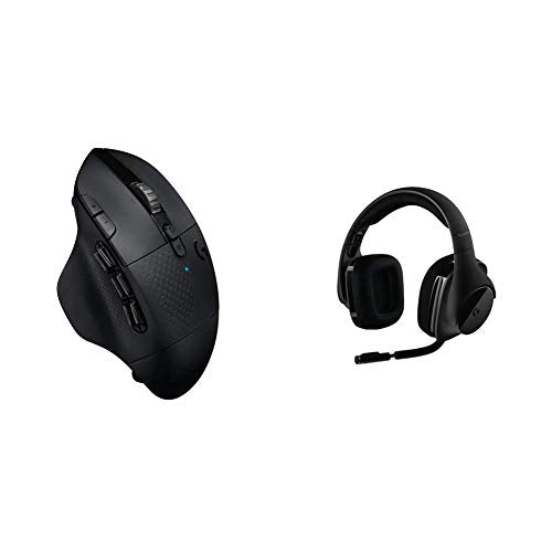 Logitech G604 Lightspeed Wireless Gaming Mouse & G533 Wireless Gaming Headset – DTS 7.1 Surround Sound – Pro-G Audio Drivers