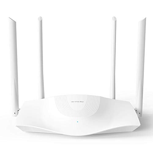 Tenda Wi-Fi 6 Router AX1800 Smart WiFi Router (RX3) -Dual Band Gigabit Wireless Internet Router，with MU-MIMO+OFDMA, 1.8GHz Quad-Core CPU, Up to 1200 Square Feet Coverage(4 Rooms) & 64 Devices