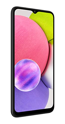 SAMSUNG Galaxy A03s Cell Phone, Factory Unlocked Android Smartphone, 32GB, 3 Camera Lenses, Infinity Display Screen, Long Battery Life, Expandable Storage, US Version, Black