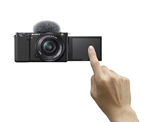 Sony Alpha ZV-E10 - APS-C Interchangeable Lens Mirrorless Vlog Camera Kit - Black