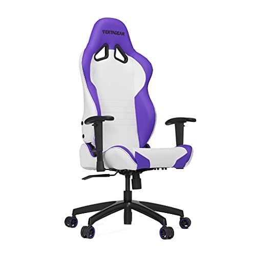 Vertagear S-Line 2000 Racing Series Gaming Chair, Large, White/Purple