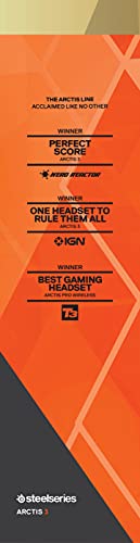 SteelSeries Arctis 3 - All-Platform Gaming Headset for PC - PlayStation 5 and PS4, Xbox One, Nintendo Switch, VR, Android and iOS - White