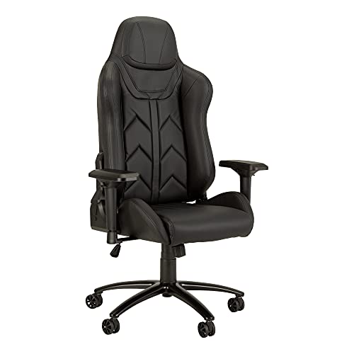 Norwood Commercial Furniture NOR-UTH3000BK-SO High-Back Racing-Style Gaming Chair, Black