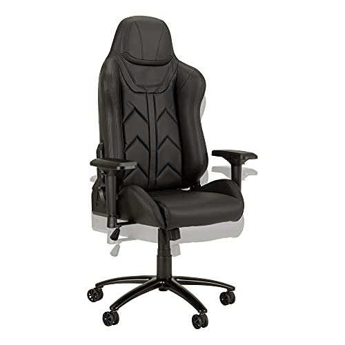 Norwood Commercial Furniture NOR-UTH3000BK-SO High-Back Racing-Style Gaming Chair, Black