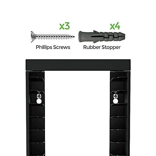 ECHZOVE Xbox Game Case Storage Wall Mount, Xbox One Game Holder Wall Mount Compatible with Xbox Series X/S Games PS5 PS4 Games ( Up to 14 Game Boxes)