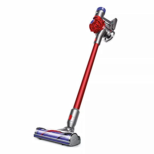 (RENEWED!) Dyson V8 Motorhead Origin Cordless Stick Vacuum Cleaner I Deep Cleans I Strong Suction for Versatile Cleaning I Washable Filter I Advanced Whole-Machine Filtration I Red + USB-C Adapter