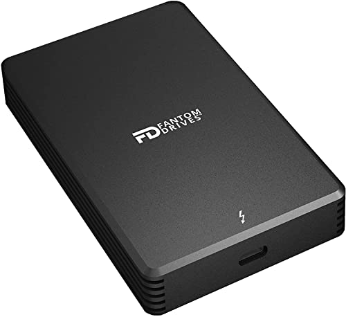 Fantom Drives Extreme 4TB External SSD - 2800MB/s, Thunderbolt 3 and 4, USB Type-C, Aluminum, Intel Certified, TB3X-2300N4TB