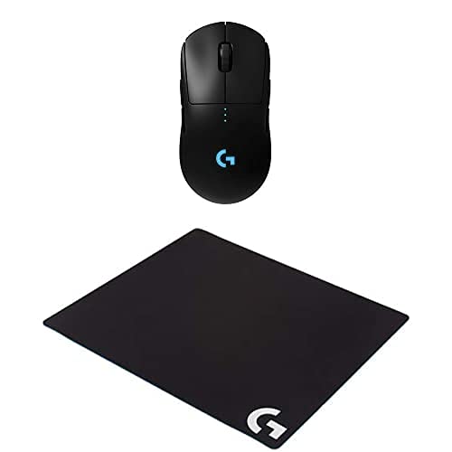 Logitech G Pro Wireless Gaming Mouse with Esports Grade Performance & G640 Large Cloth Gaming Mousepad