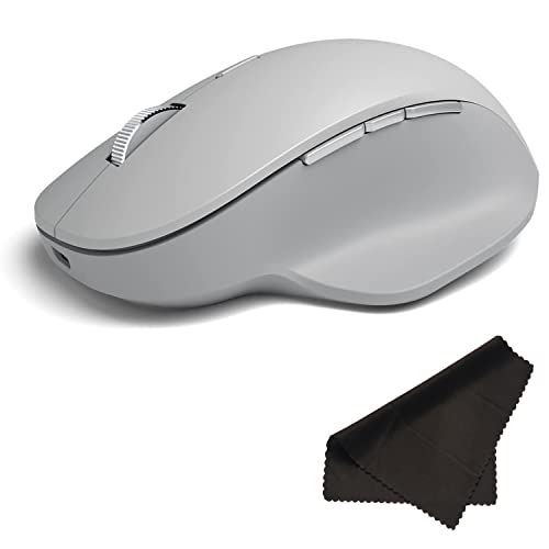 Microsoft Surface Precision Wireless Bluetooth Mouse with Cleaning Cloth - Bulk Packaging - Light Grey