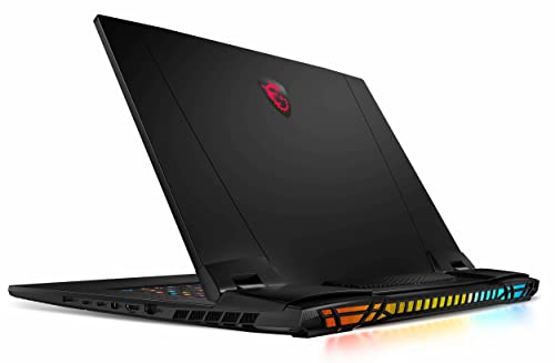 MSI Titan GT77 12UHS Gaming & Entertainment Laptop (Intel i9-12900HX 16-Core, 128GB DDR5 4000MHz RAM, 8TB PCIe SSD, GeForce RTX 3080 Ti, 17.3" 120Hz Win 11 Pro) with MS 365 Personal, Hub