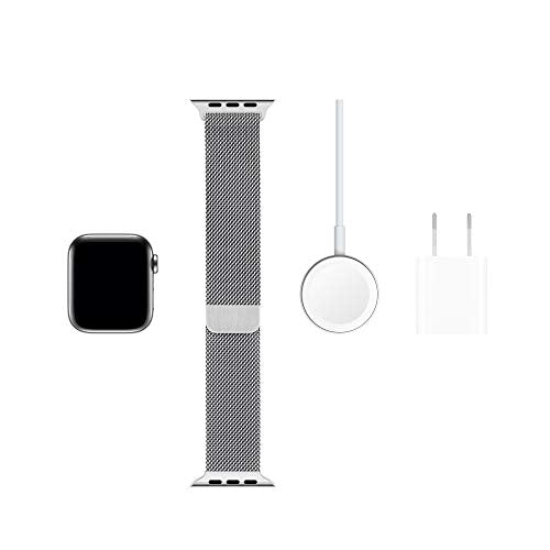 Apple Watch Series 5 (GPS + Cellular, 40mm) -  Stainless Steel Case with Milanese Loop