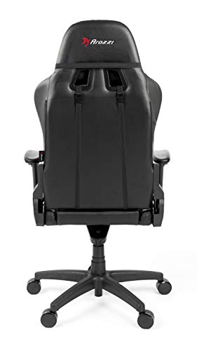 Arozzi - Verona Professional V2 Ergonomic Computer Gaming/Office Chair with Recliner, Swivel, Tilt, Rocker, Adjustable Height and Adjustable Lumbar and Neck Support - Black - Carbon Black Accents