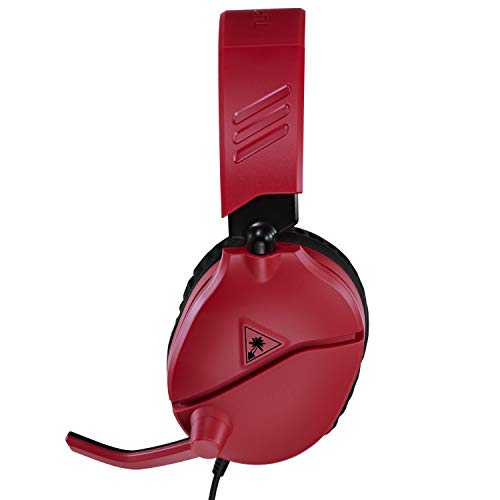 Turtle Beach Recon 70 PlayStation Gaming Headset for PS5, PS4, Xbox Series X, Xbox Series S, Xbox One, Nintendo Switch, Mobile, & PC with 3.5mm - Flip-to-Mute Mic, 40mm Speakers, 3D Audio – Red