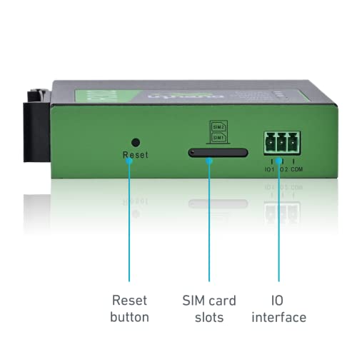 InHand Networks IR302 Industrial Iot LTE 4G VPN Router, 4G LTE Cat 4+ Wi-Fi, Dual sim Card Slots, Management by Cloud Platform, DI/DO Port, Support AT&T, T-Mobile & Verizon