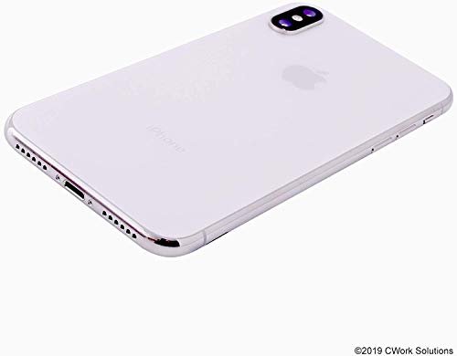 Apple iPhone X, US Version, 64GB, Silver - Unlocked (Renewed)