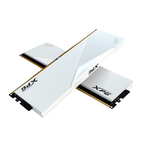 XPG Lancer DDR5 RGB 6000MHz 32GB (2x16GB) CL40-40-40 UDIMM 288-Pins Desktop SDRAM Memory RAM Kit White Heatsink (AX5U6000C4016G-DCLARWH)