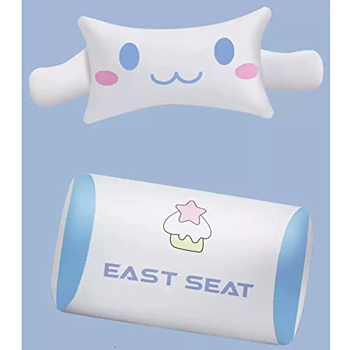 Gaming Chair Cinnamoroll WCG Gaming Chair Girls Cute Computer Armchair with Reclining Chair with Headrest and Lumbar Support Swivel Lifting Adjustable Chair with Footrest Blue