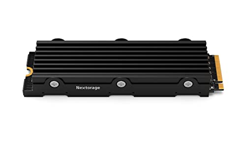 Nextorage Internal SSD 2TB for PS5 and PC Memory Expansion M.2 2280 with Heatsink PCIe Gen4.0 NVMe NEM-PA2TB/N SYM Maximum Transfer Rate Read: 7300MB/s, Write: 6900MB/s