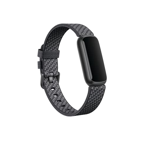 Fitbit Luxe Woven Accessory Band in Slate, Official Fitbit Product, Large