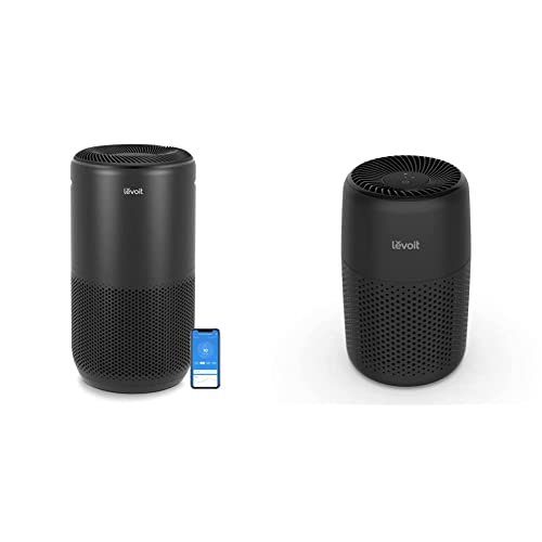 LEVOIT Air Purifiers for Home Large Room, 1005 sq.ft, Black & Air Purifiers for Bedroom Home, HEPA Freshener Filter Small Room Cleaner with Fragrance Sponge, Black