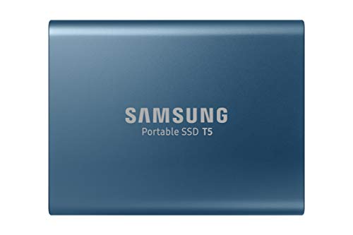SAMSUNG T5 Portable SSD 500GB - Up to 540MB/s - USB 3.1 External Solid State Drive, Blue (MU-PA500B/AM)