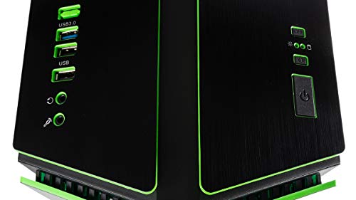 CUK Mantis Custom Gamer PC (AMD Ryzen 5 5600G with Radeon Graphics, 16GB 2933MHz DDR4 RAM, 512GB NVMe SSD, AC WiFi, No OS) Tower Gaming Desktop Computer