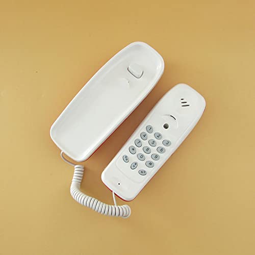 Menolana Corded Dial Telephone DIY Motor Skills Wall Mountable Fixed Phone Telephone for Birthday Gift