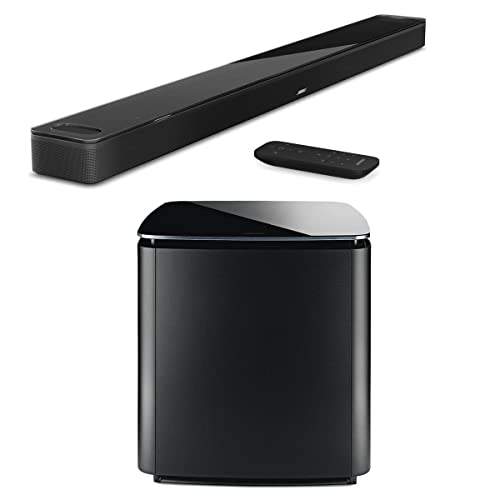 Bose Smart Soundbar 900 with Bass Module 700 for Soundbar, Bose Black