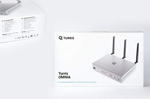Turris Omnia | 2 GB RAM, hi-Performance & Open Source Router | WiFi/NAS/printserver/Virtual Server, CPU 1.6 GHz Dual-core, 5× GLAN, 2× USB 3.0