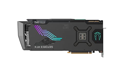 ZOTAC Gaming GeForce RTX™ 3090 Ti AMP Extreme Holo 24GB GDDR6X 384-bit 21 Gbps PCIE 4.0 Gaming Graphics Card, HoloBlack, IceStorm 2.0 Advanced Cooling, Spectra 2.0 RGB Lighting, ZT-A30910B-10P