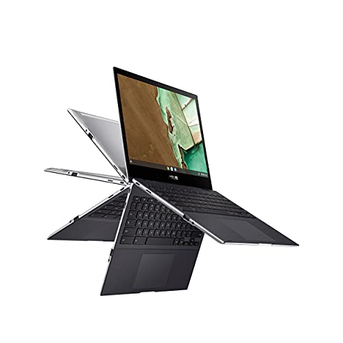 ASUS Chromebook Flip CM3, 12" Touchscreen HD NanoEdge Display, MediaTek™ Kompanio 820 (8192), Arm NATT MC5 GPU, 64GB eMMC, 4GB RAM, Wi-Fi 5, Chrome OS, Aluminum, Mineral Gray, CM3200FM1A-DS44T-S